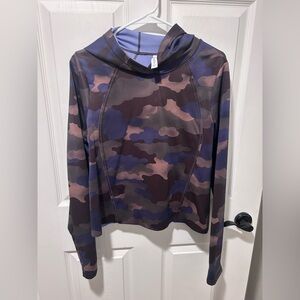 Athleta Camo Long Sleeve Top - Purple and Brown